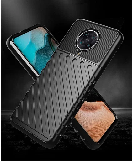 Xiaomi Poco F2 Pro Twill Thunder Texture Back Cover Blauw afbeelding 6