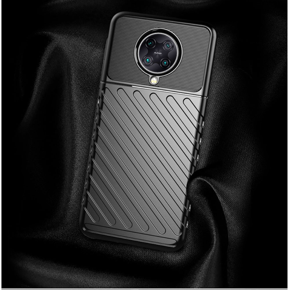 Xiaomi Poco F2 Pro Twill Thunder Texture Back Cover Blauw afbeelding 7