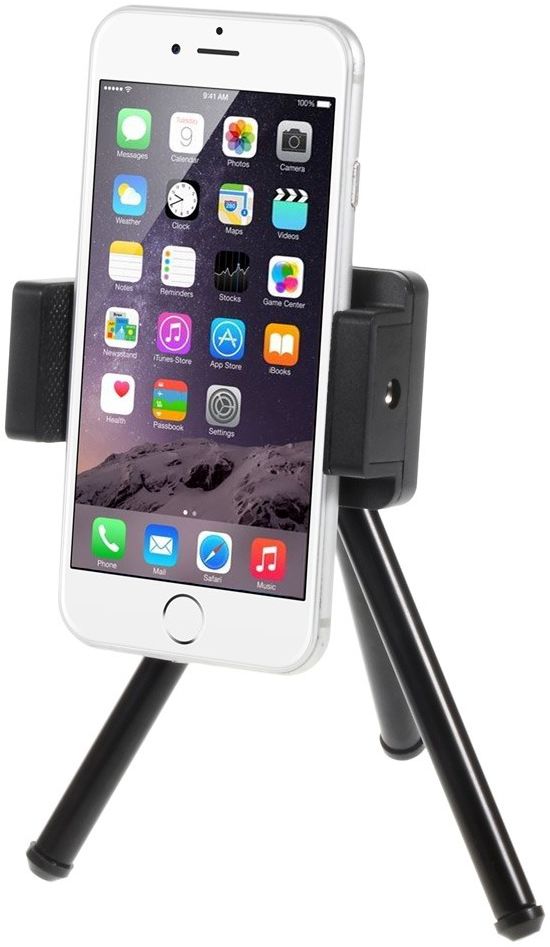 2-in-1 Smartphone Tripod en Selfie Stick Zwart afbeelding 2