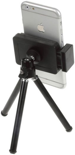 2-in-1 Smartphone Tripod en Selfie Stick Zwart afbeelding 3