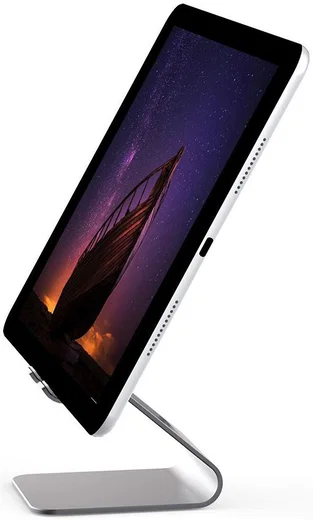 Universele Multifunctionele Smartphone Stand Met Spiegel Grijs afbeelding 1