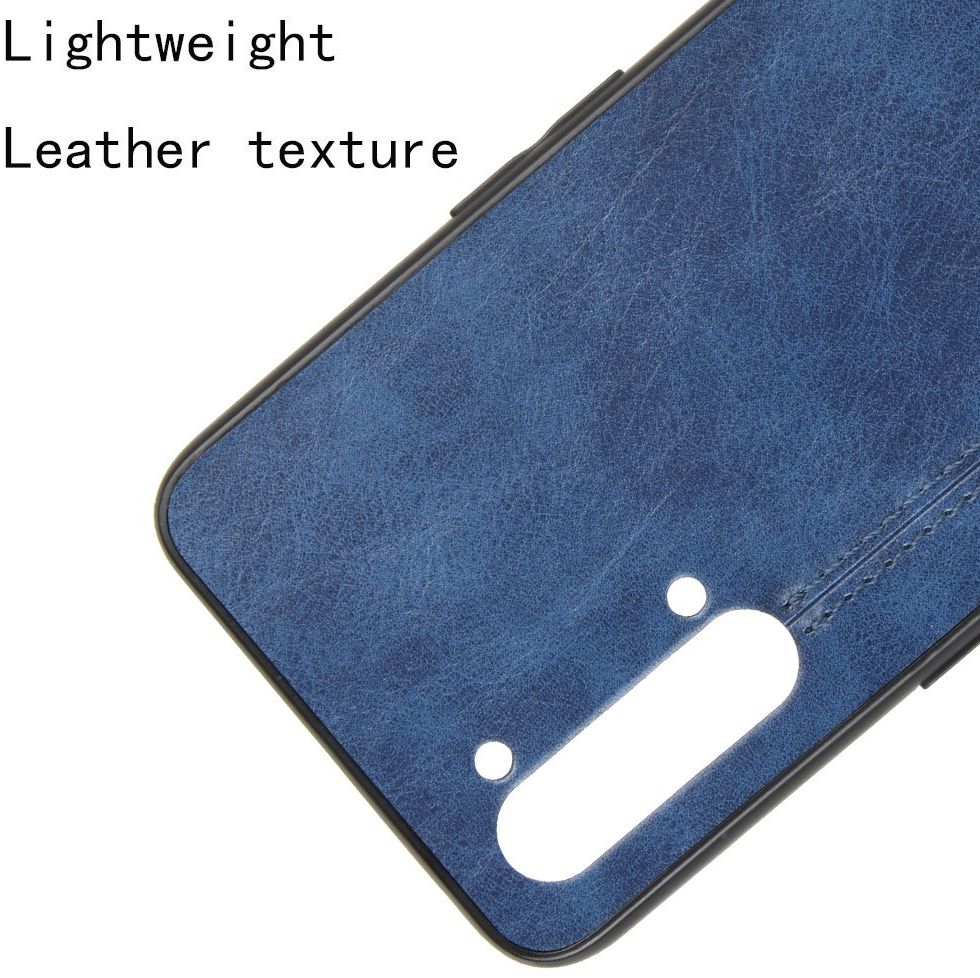 Oppo Find X2 Lite Hoesje Kunstleren Coating Hybride Blauw afbeelding 3