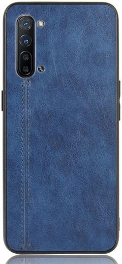 Oppo Find X2 Lite Hoesje Kunstleren Coating Hybride Blauw afbeelding 1