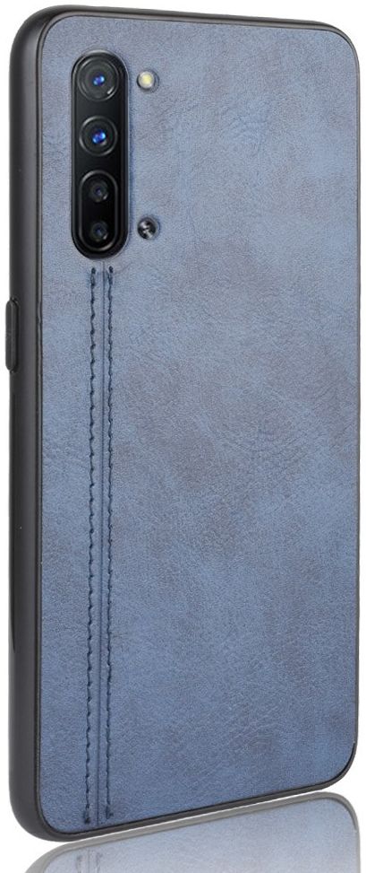 Oppo Find X2 Lite Hoesje Kunstleren Coating Hybride Blauw afbeelding 4