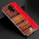 OnePlus 8 Pro Back Cover Hout Textuur Rood afbeelding 2