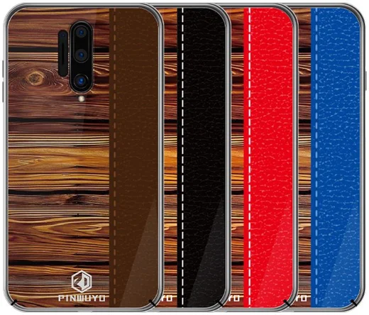 OnePlus 8 Pro Back Cover Hout Textuur Rood afbeelding 4