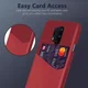OnePlus 8 Pro Hoesje Back Cover met Kaarthouder Rood afbeelding 3