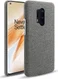 OnePlus 8 Pro Stof Hard Back Cover Donker Grijs afbeelding 1