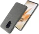 OnePlus 8 Pro Stof Hard Back Cover Donker Grijs afbeelding 2
