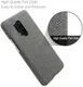 OnePlus 8 Pro Stof Hard Back Cover Donker Grijs afbeelding 4