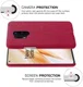 OnePlus 8 Pro Stof Hard Back Cover Rood afbeelding 5