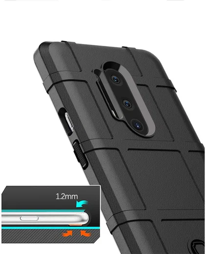 OnePlus 8 Pro Hoesje Shock Proof Rugged Shield Blauw afbeelding 4