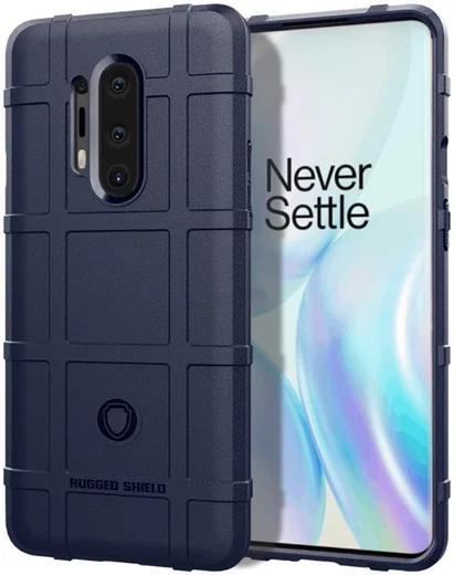 OnePlus 8 Pro Hoesje Shock Proof Rugged Shield Blauw afbeelding 1