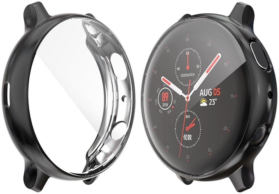 Samsung Galaxy Watch Active 2 40MM Hoesje - Flexibel TPU - Zwart afbeelding 1
