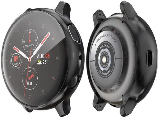 Samsung Galaxy Watch Active 2 40MM Hoesje - Flexibel TPU - Zwart afbeelding 4