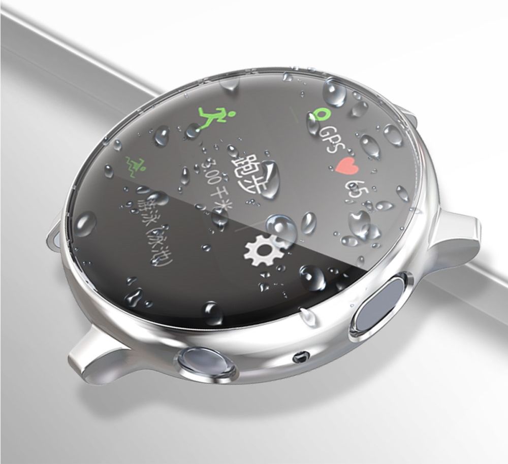 Samsung Galaxy Watch Active 2 40MM Hoesje Flexibel TPU Zilver afbeelding 6