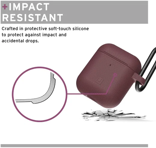 U by Urban Armor Gear Apple AirPods Siliconen Hoesje Paars afbeelding 7