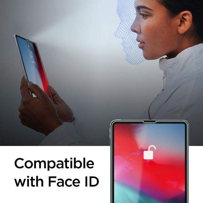Spigen Apple iPad Pro 11 (2022-2018) Tempered Glass Screen Protector afbeelding 2