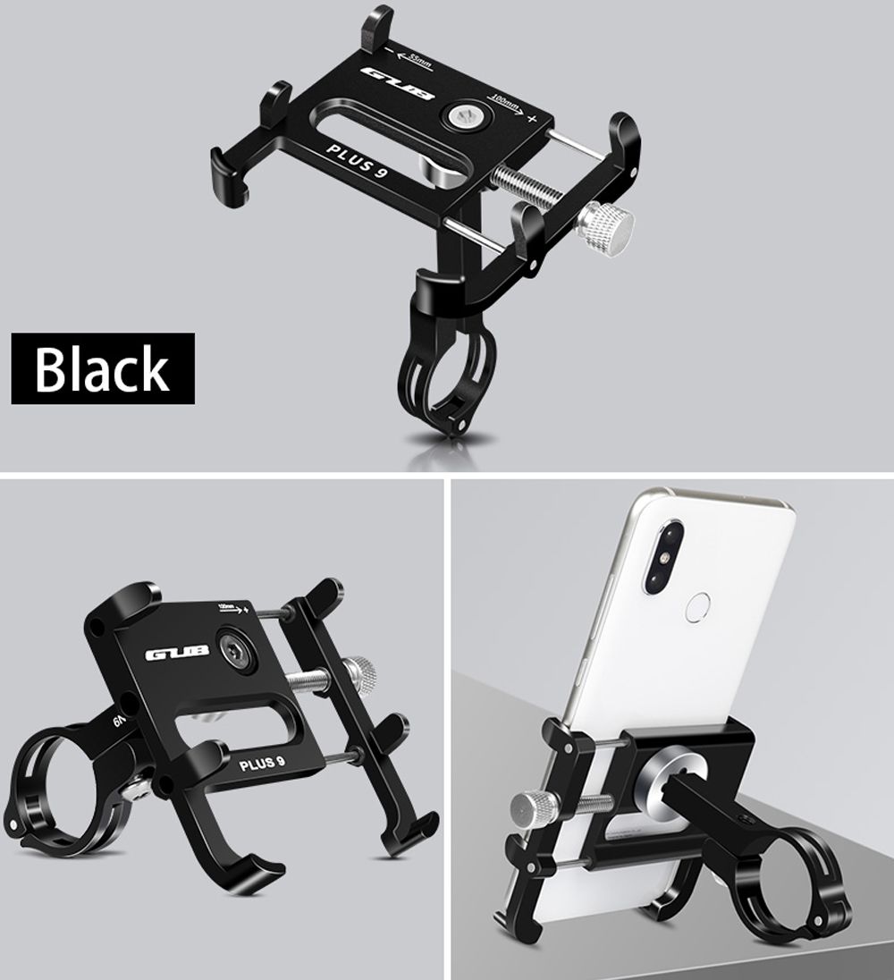 GUB Plus 9 Universele Draaibare Fiets Telefoonhouder Smartphones Zwart afbeelding 2