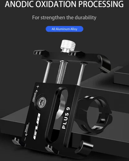 GUB Plus 9 Universele Draaibare Fiets Telefoonhouder Smartphones Zwart afbeelding 3
