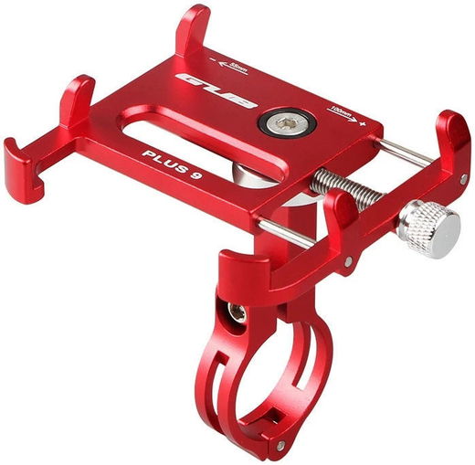 GUB Plus 9 Universele Draaibare Fiets Telefoonhouder Smartphones Rood afbeelding 1