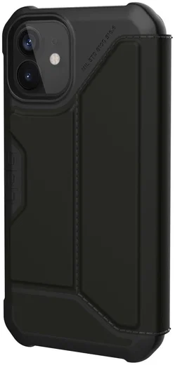Urban Armor Gear Metropolis iPhone 12 Mini Hoesje PU Leer Zwart afbeelding 4