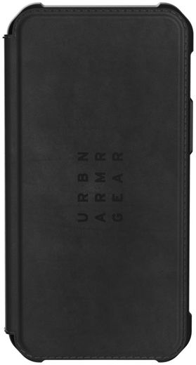 Urban Armor Gear Metropolis iPhone 12 Mini Hoesje Echt Leer Zwart afbeelding 4