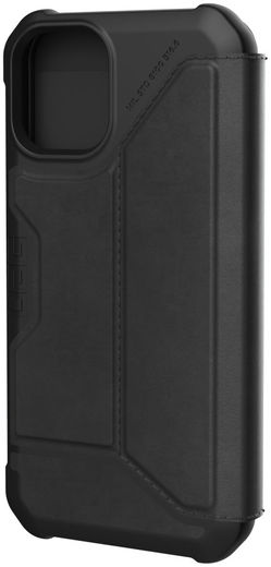 Urban Armor Gear Metropolis iPhone 12 Mini Hoesje Echt Leer Zwart afbeelding 9