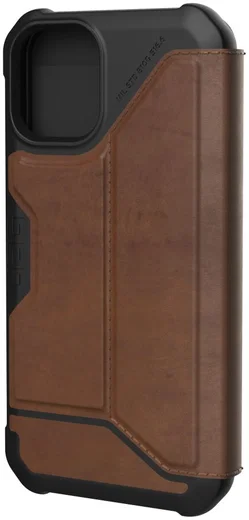 Urban Armor Gear Metropolis iPhone 12 Mini Hoesje Echt Leer Bruin afbeelding 10