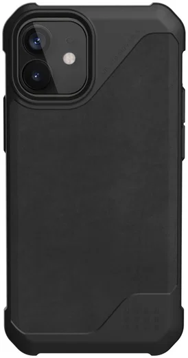 Urban Armor Gear Metropolis LT Apple iPhone 12 Mini Hoesje Leer Zwart afbeelding 1