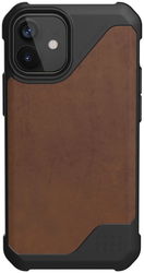 Urban Armor Gear Metropolis LT Apple iPhone 12 Mini Hoesje Leer Bruin afbeelding