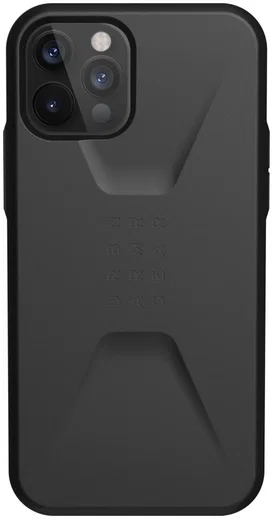 Urban Armor Gear Civilian Apple iPhone 12 / 12 Pro Hoesje Zwart afbeelding 1