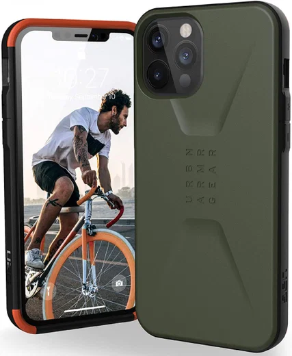 Urban Armor Gear Civilian Apple iPhone 12 / 12 Pro Hoesje Olive afbeelding 1