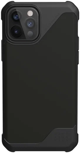 Urban Armor Gear Metropolis LT iPhone 12 / 12 Pro Hoesje PU Leer Zwart afbeelding 1