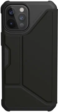 Urban Armor Gear Metropolis iPhone 12 Pro Max Hoesje PU Leer Zwart