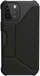 Urban Armor Gear Metropolis iPhone 12 Pro Max Hoesje PU Leer Zwart afbeelding