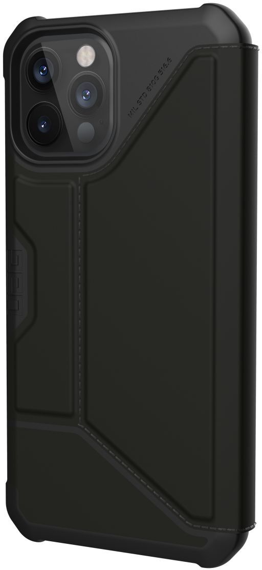 Urban Armor Gear Metropolis iPhone 12 Pro Max Hoesje PU Leer Zwart afbeelding 4
