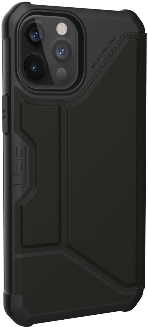 Urban Armor Gear Metropolis iPhone 12 Pro Max Hoesje PU Leer Zwart afbeelding 5