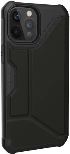 Urban Armor Gear Metropolis iPhone 12 Pro Max Hoesje PU Leer Zwart afbeelding 5