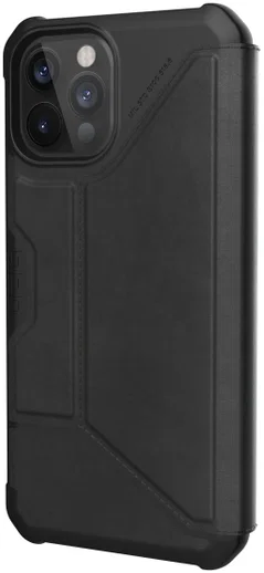 Urban Armor Gear Metropolis iPhone 12 Pro Max Hoesje Echt Leer Zwart afbeelding 7