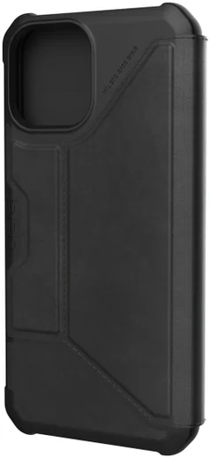 Urban Armor Gear Metropolis iPhone 12 Pro Max Hoesje Echt Leer Zwart afbeelding 9