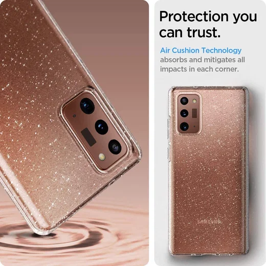 Spigen Liquid Air Hoesje Samsung Galaxy Note 20 Glitter afbeelding 7