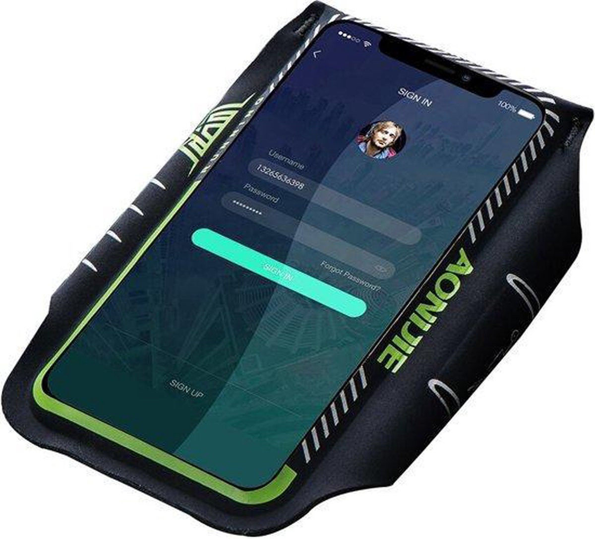 Universele Telefoon Sport Armband Voor Smartphone 6.0 Inch Zwart afbeelding 3