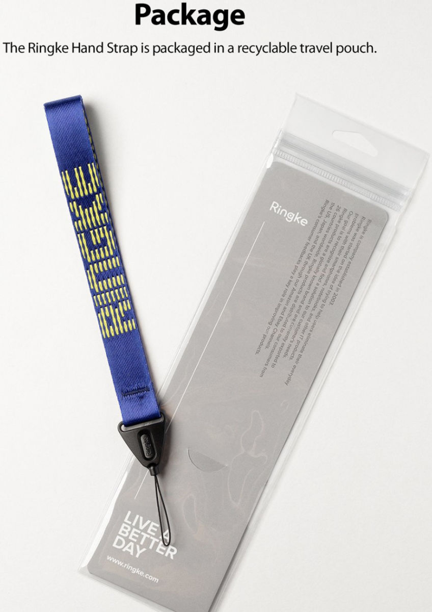 Ringke Hand Polsband Letters Blauw afbeelding 10