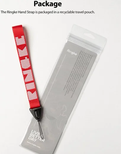 Ringke Hand Polsband Letters Rood afbeelding 11