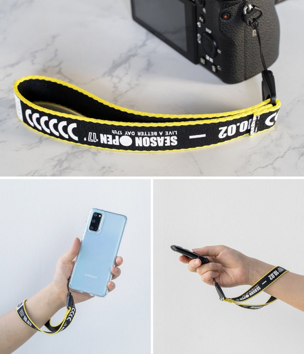 Ringke Hand Polsband Letters Geel/Zwart afbeelding 9