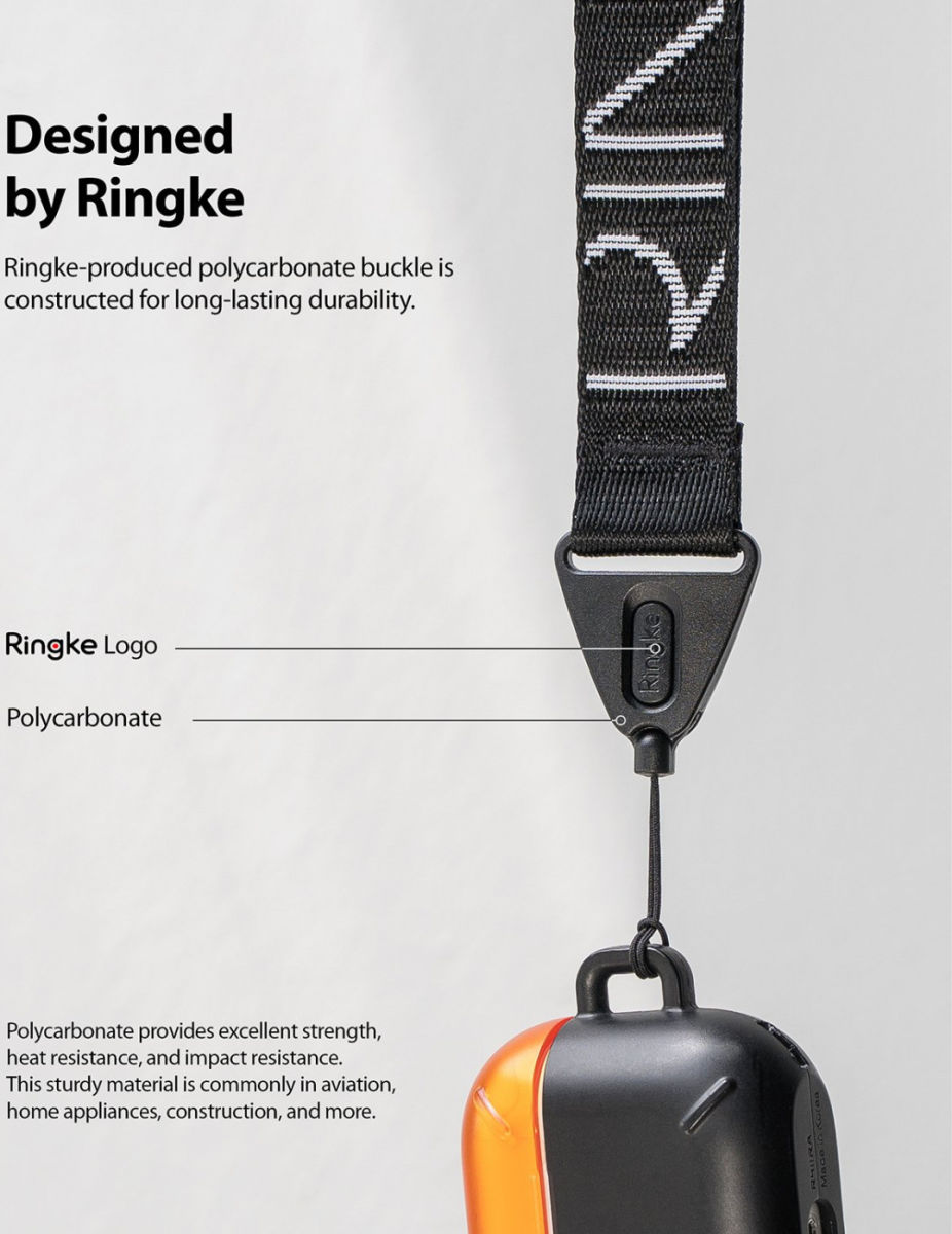 Ringke Schouder Band Zwart afbeelding 7