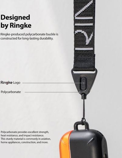 Ringke Schouder Band Zwart afbeelding 7