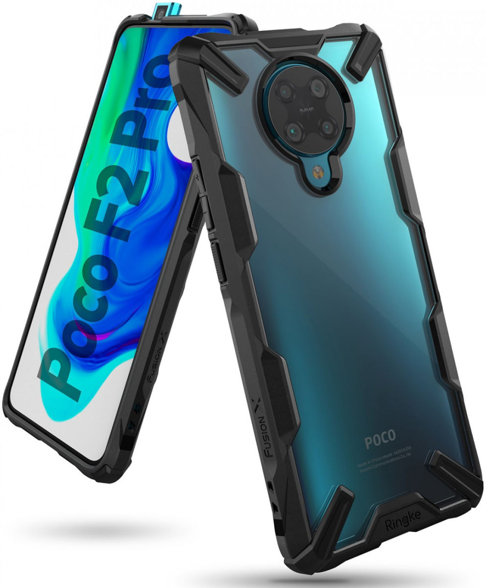 Ringke Fusion X Xiaomi Poco F2 Pro Hoesje Zwart afbeelding 1