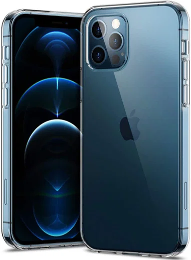 Apple iPhone 12 / 12 Pro Hoesje Flexibel en Dun TPU Transparant afbeelding 1